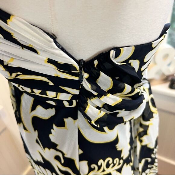 Ann Taylor Silk Strapless Dress Floral Empire Line Summer Party Wedding Guest - Picture 3 of 15